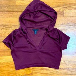 Cropped hoodie
